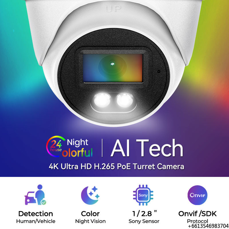 Ip Camera Outdoor 4K - Câmera de Segurança CCTV 4K Ultra