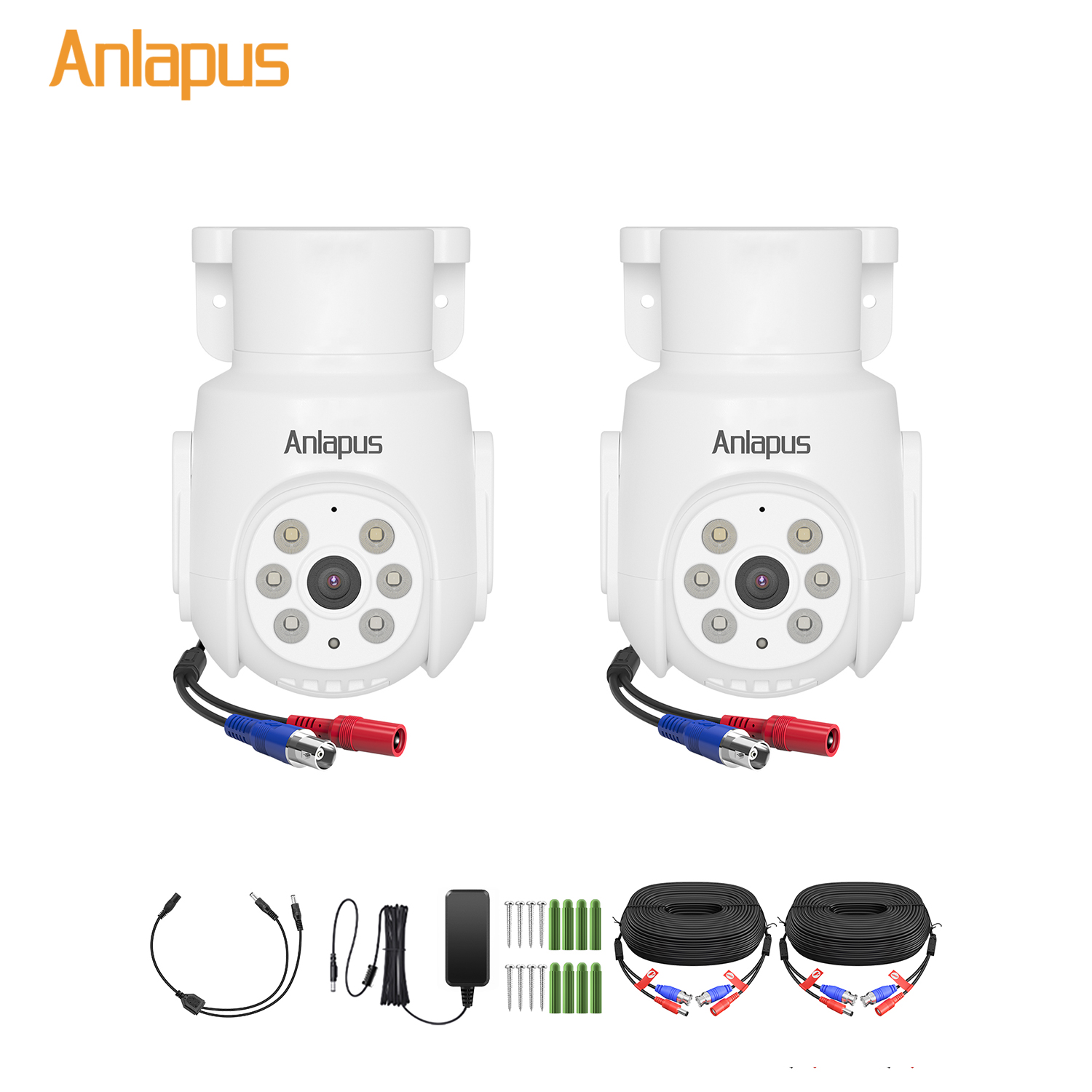 Home Security Indoor Cameras - Câmeras de Segurança Anlapus 5MP Pan