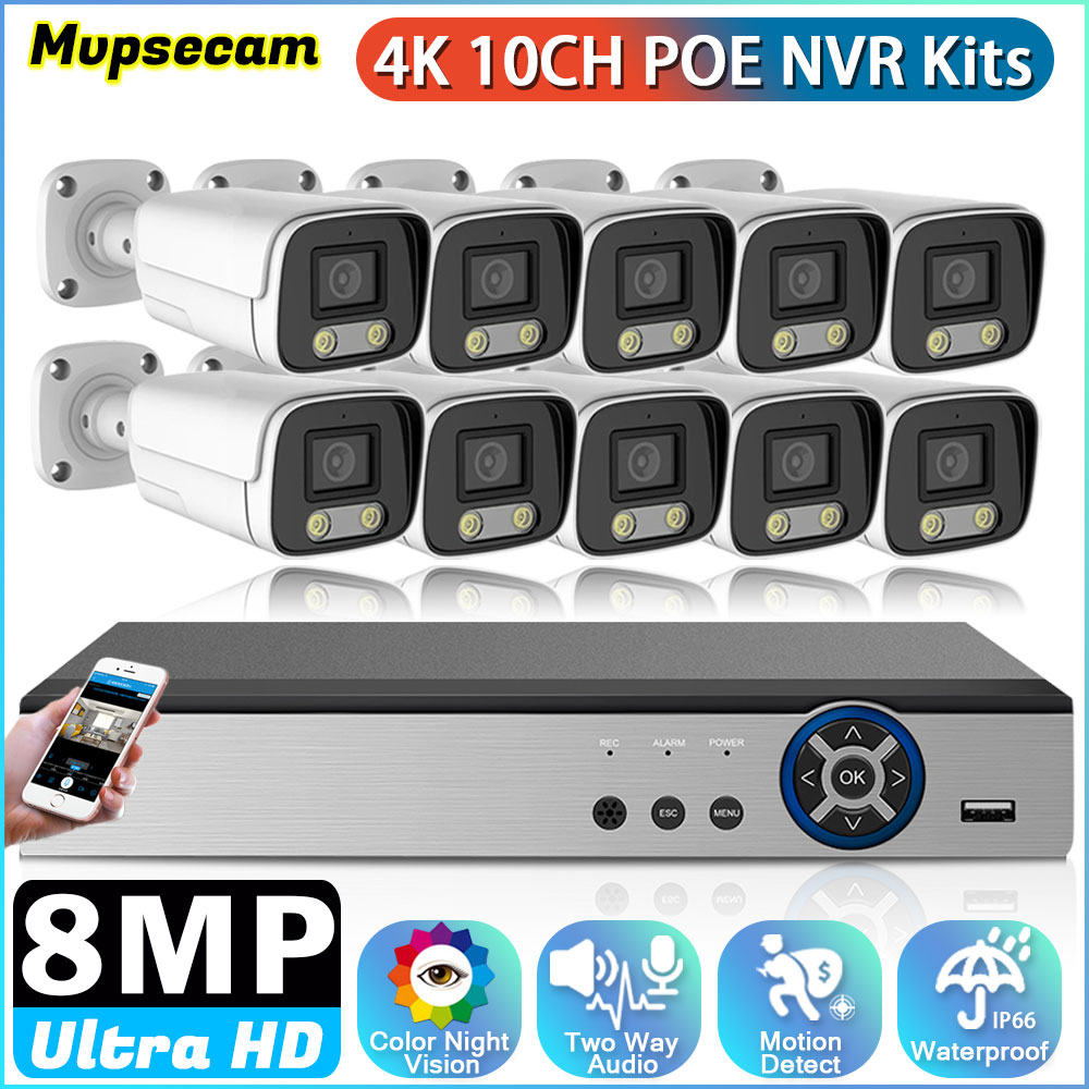 Ip Camera Outdoor 4K - Câmera IP POE de Vigilância por