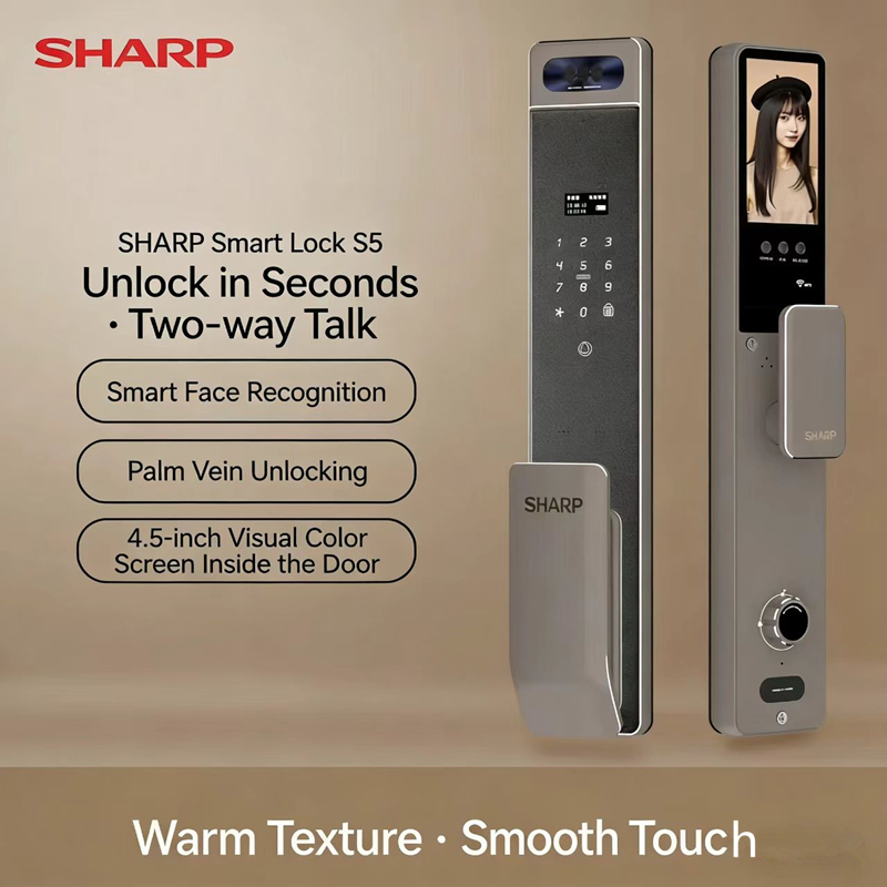 Home Security Indoor Cameras - Fechadura Inteligente Automática Sharp S5-FV com