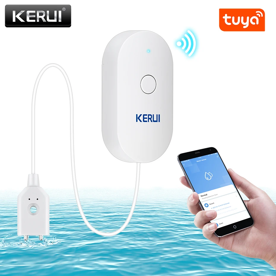 Home Security And Monitoring - Kerui wi fi sensor de água