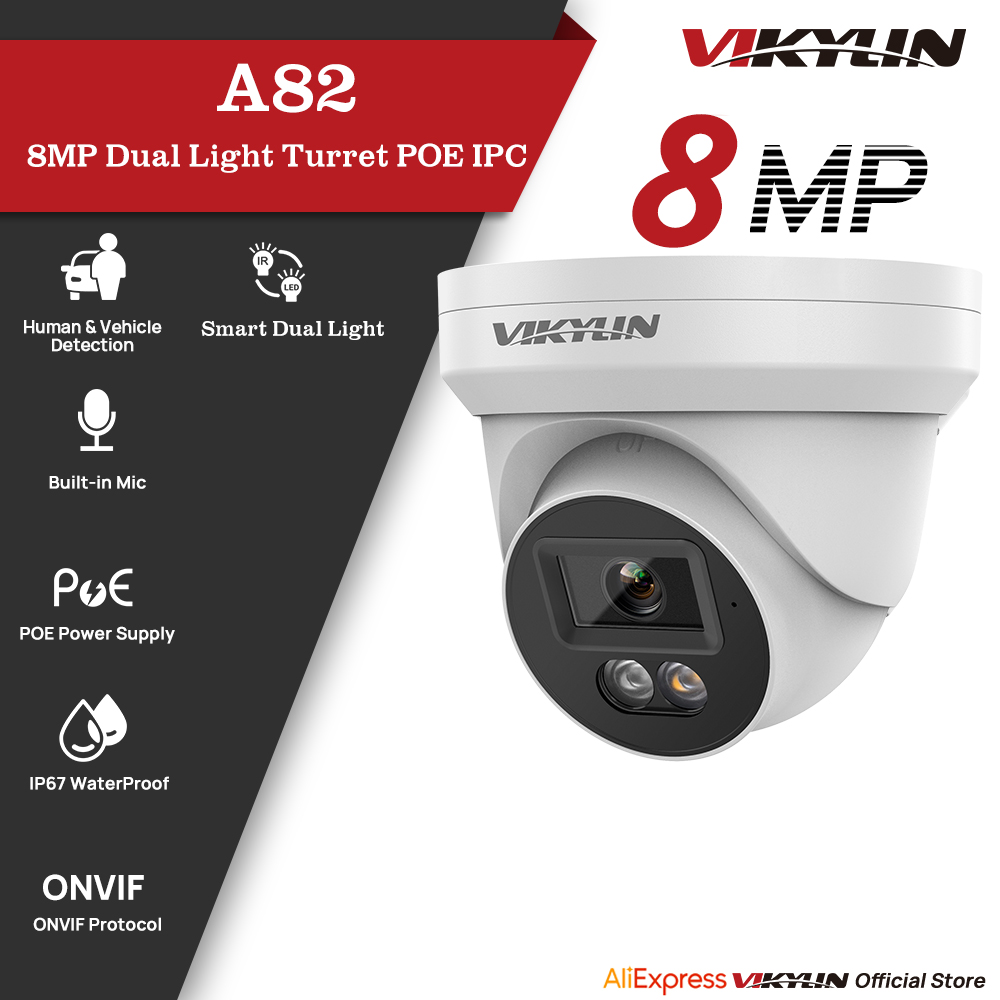 Home Security Service - Câmera de Segurança IP VIKYLIN 8MP