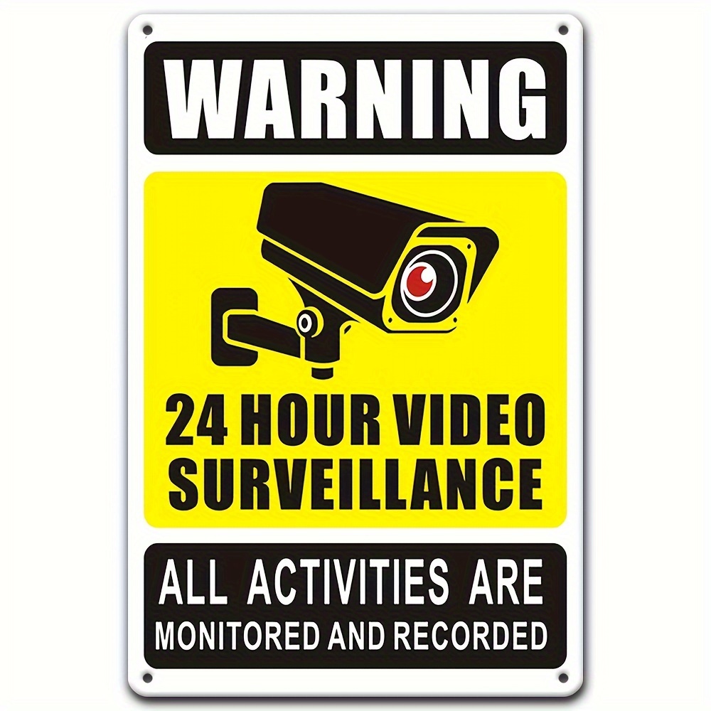 Home Security Usa - Sinal de aviso de vigilância por