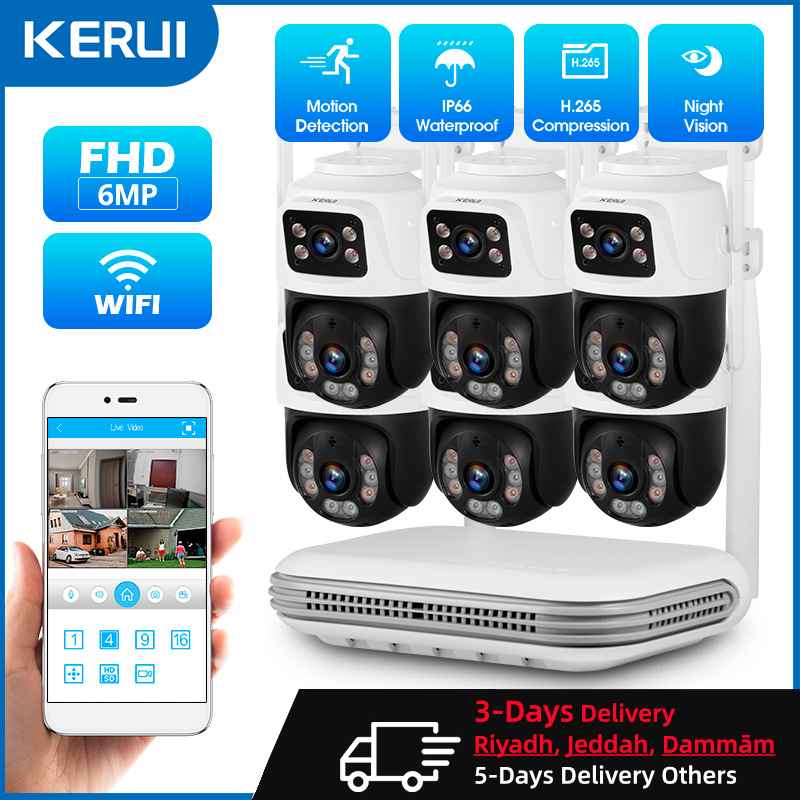 Home Security Packages - Kerui à prova d'água 6mp hd