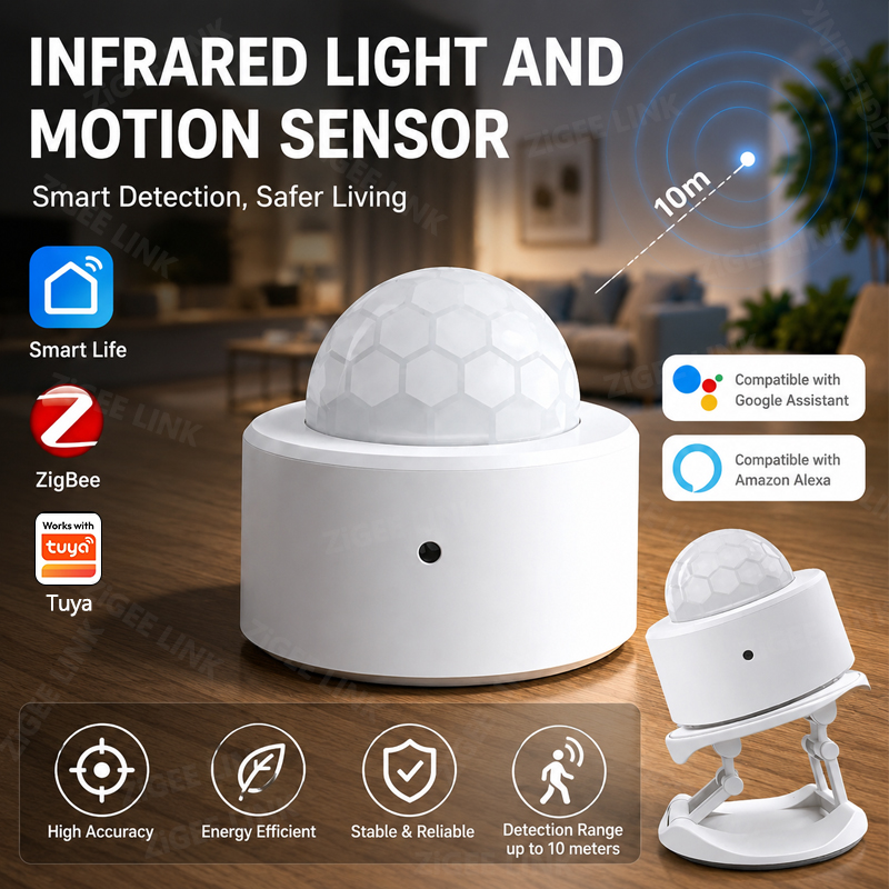 Home Security Business - Sensor de Movimento PIR ZigBee 3.0