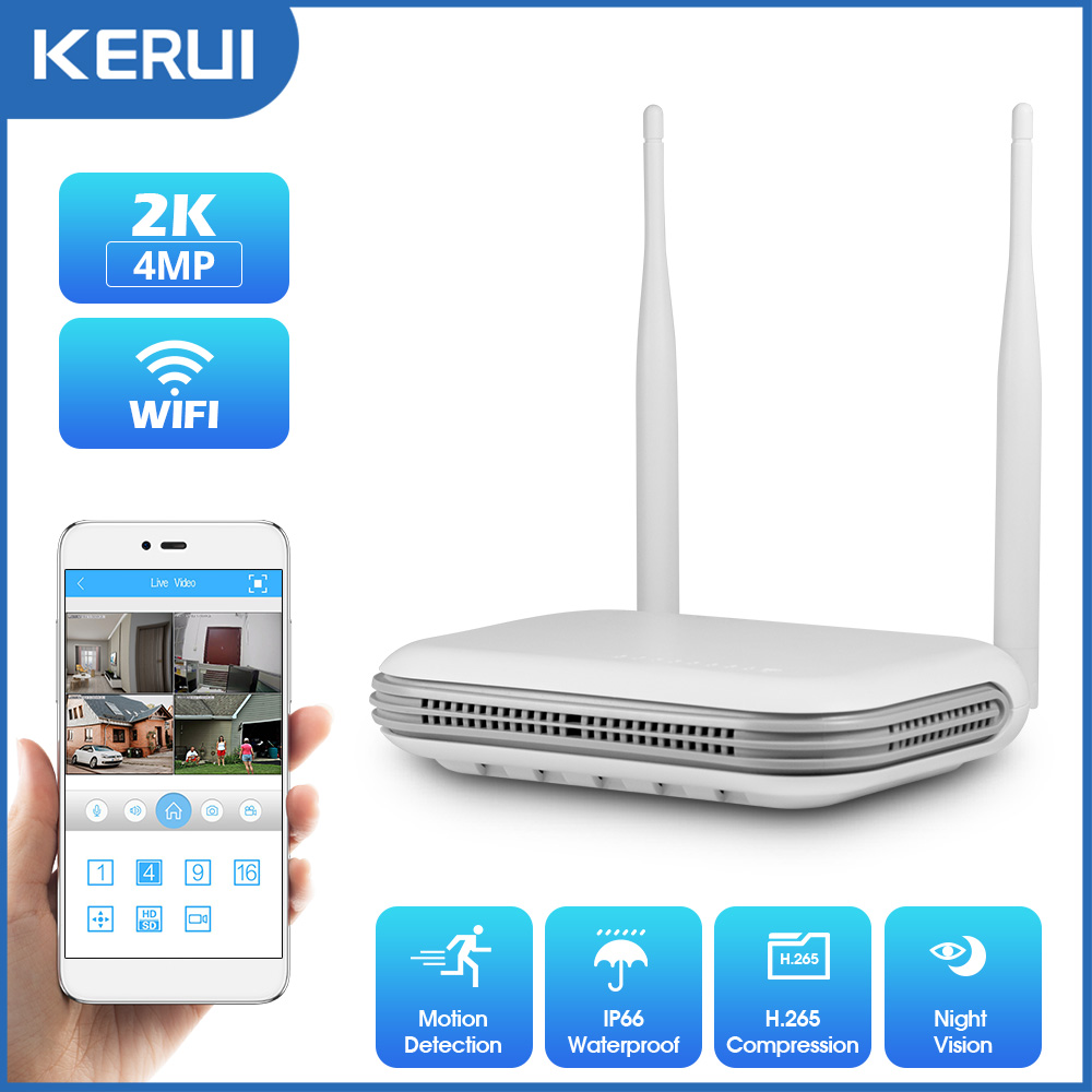 Home Security And Monitoring - Kerui 2k 4mp ao ar livre