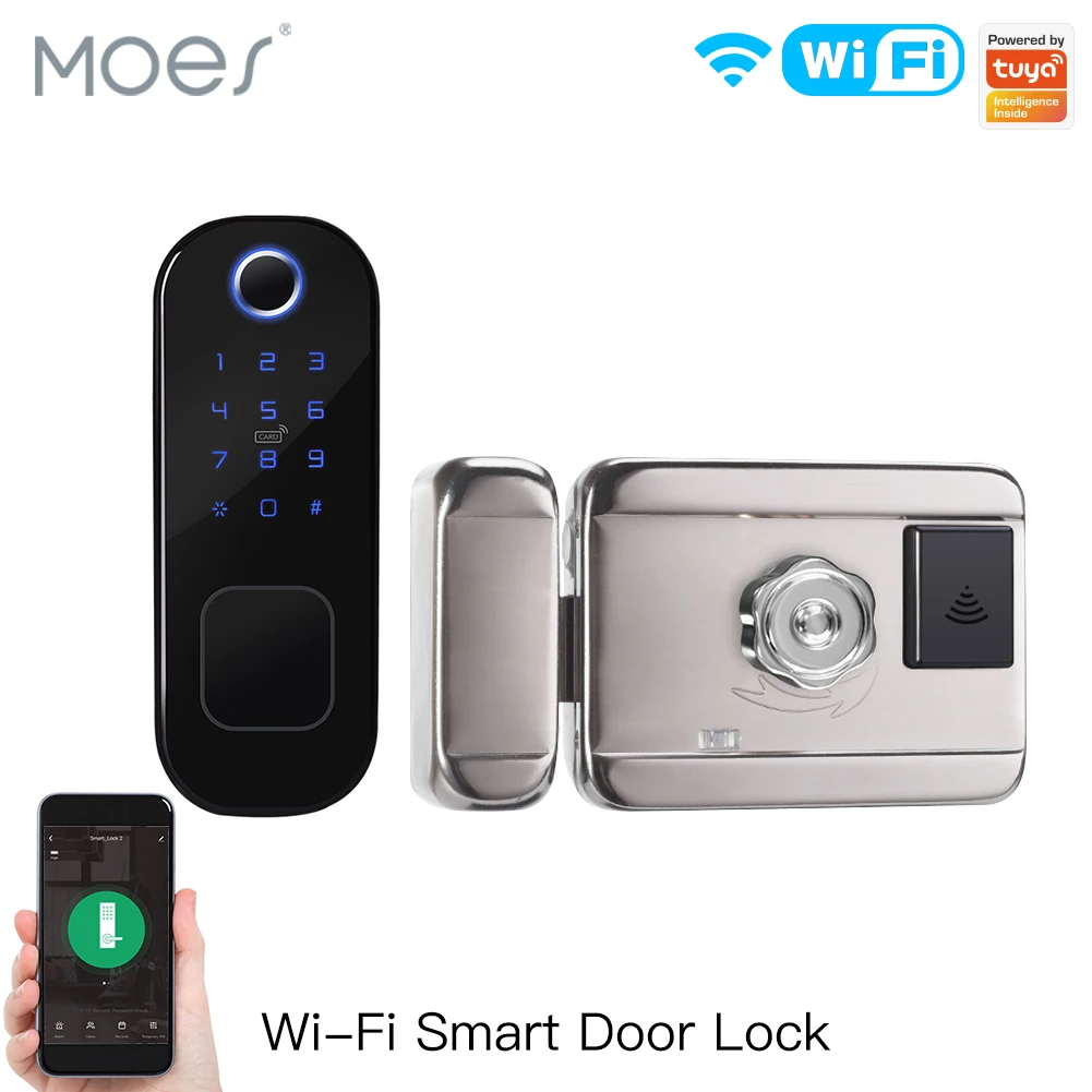 MOES-Smart Digital Door Lock c - Home Security Packages avaliação e preço
