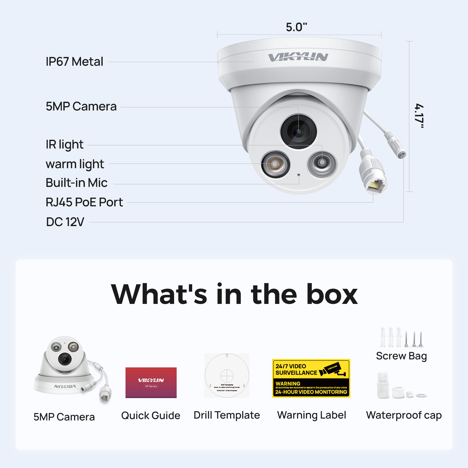 Câmera IP Inteligente VIKYLIN  - Home Security Service avaliação e preço