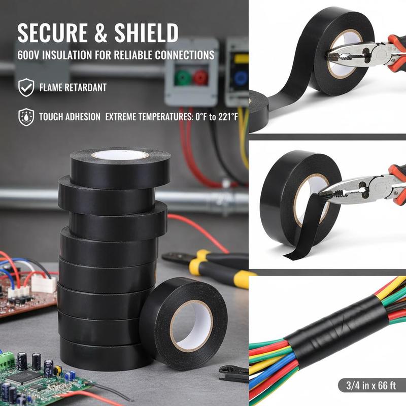 Fita Adesiva Isolante 3/4 pol. - Home Security Usa avaliação e preço