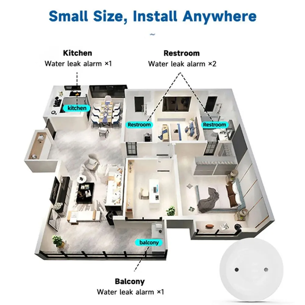 Sensor Inteligente de Vazament - Home Security And Monitoring avaliação e preço