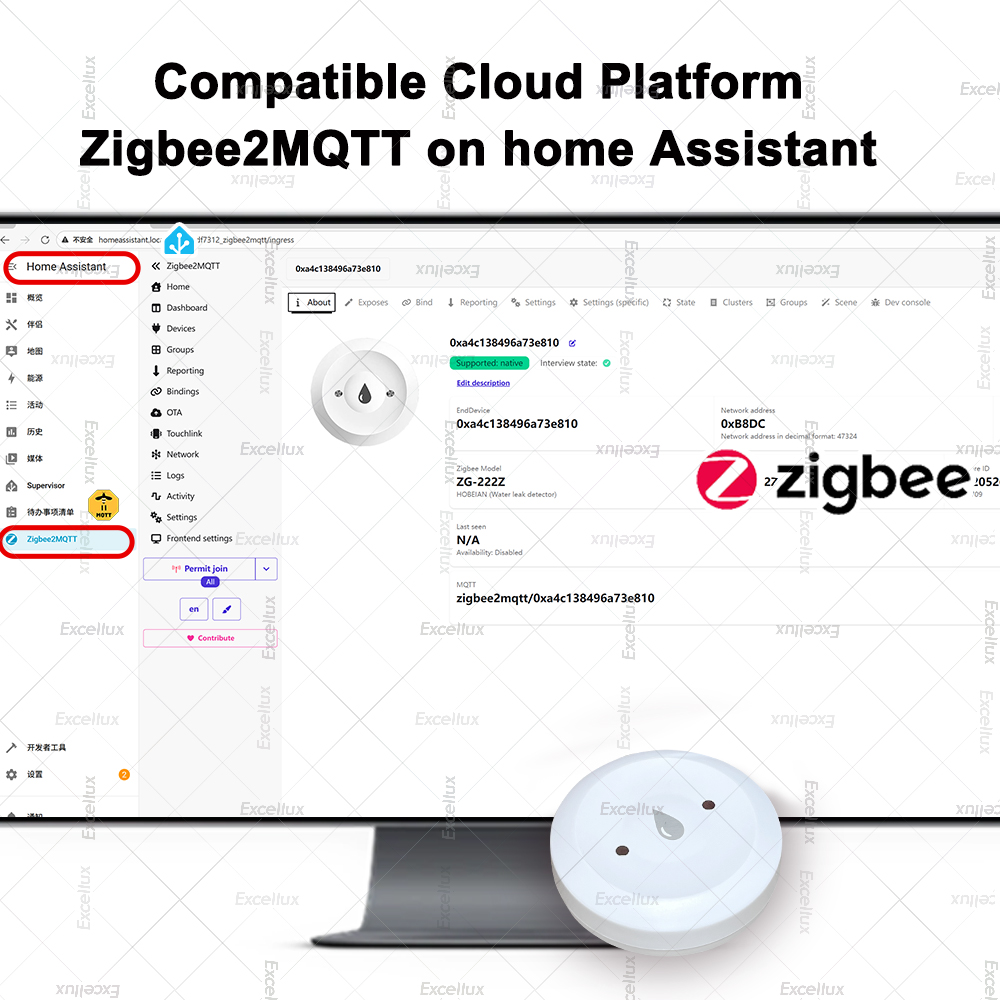 Zigbee detector de água sensor - Home Security And Monitoring avaliação e preço