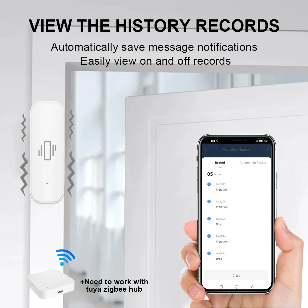 Inteligente zigbee sensor de v - Home Security Business avaliação e preço