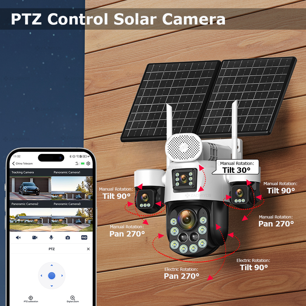 Câmera Externa 360 com 4 Lente - Home Security Packages avaliação e preço