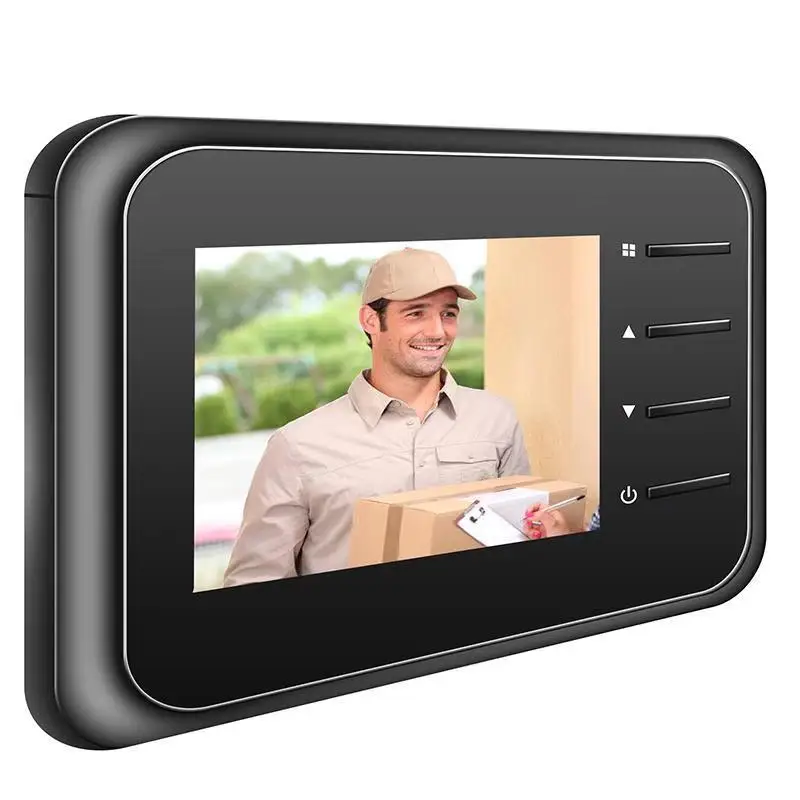 2.4 polegada vídeo olho mágico - Home Security Ring Camera avaliação e preço