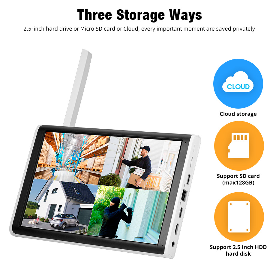 Kerui 2k 3k 4mp 8ch nvr wifi o - Home Security And Monitoring avaliação e preço