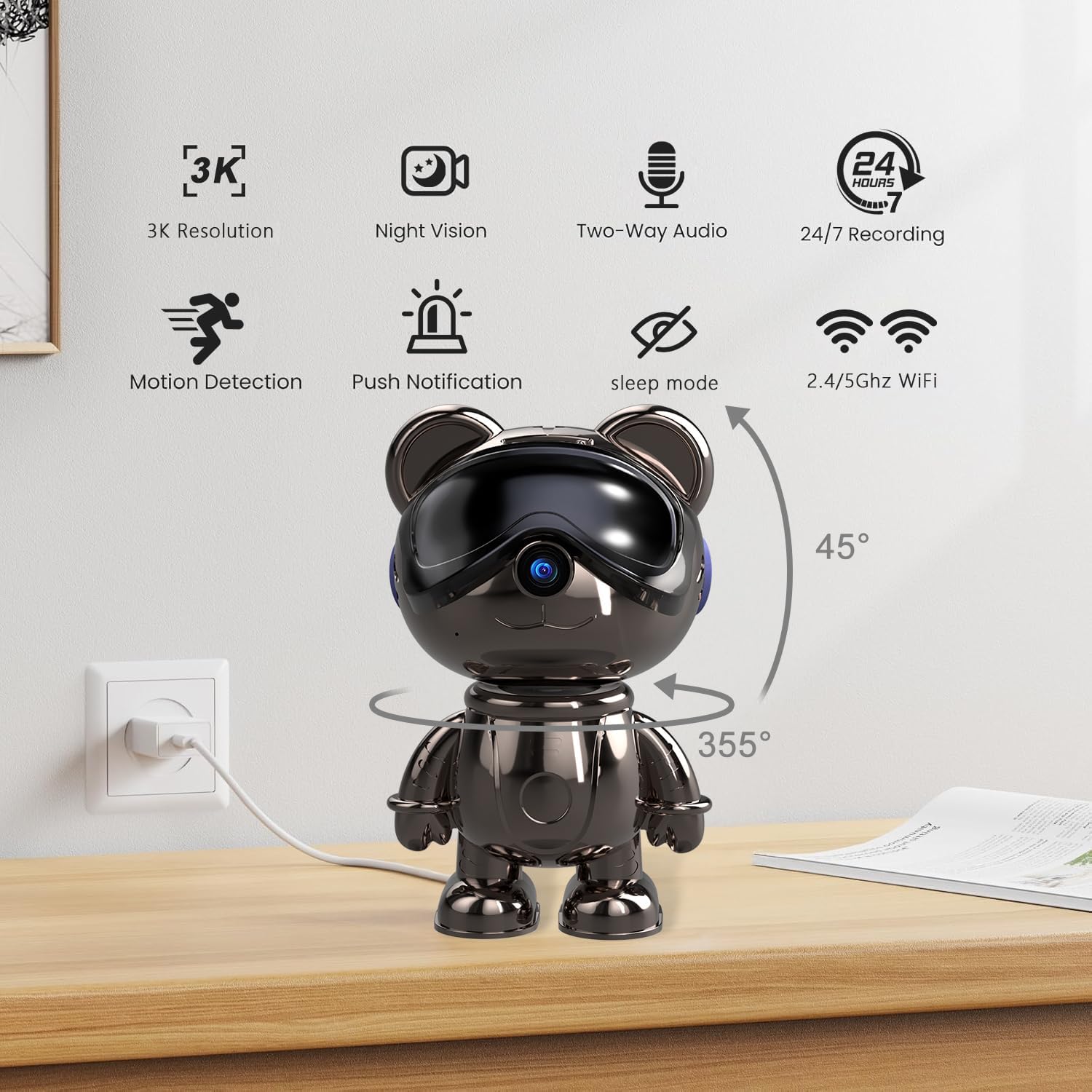 Câmera de Segurança WiFi Inter - Home Security Indoor Cameras avaliação e preço