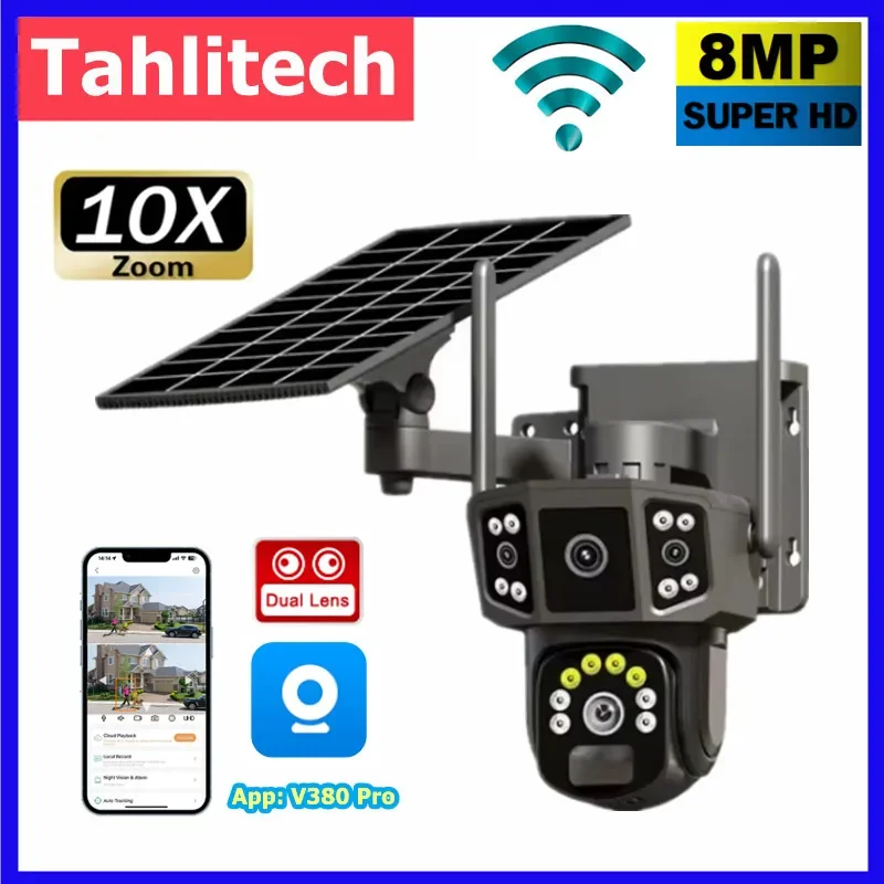 Câmera Solar WIFI 4G SIM V380, - Ip Camera Outdoor 4K avaliação e preço