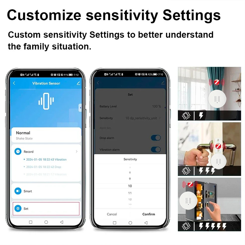 Sensor de Vibração e Inclinaçã - Home Security And Monitoring avaliação e preço