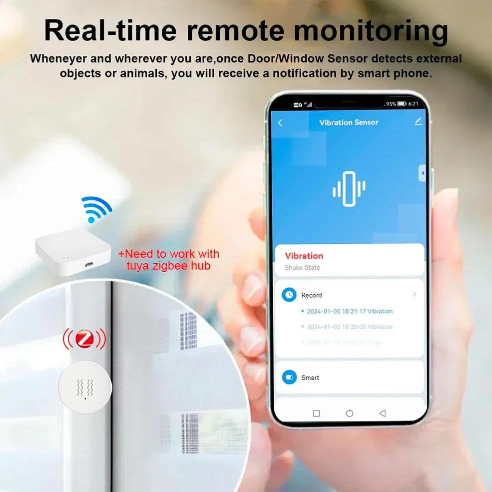 Sensor de Vibração e Inclinaçã - Home Security And Monitoring avaliação e preço