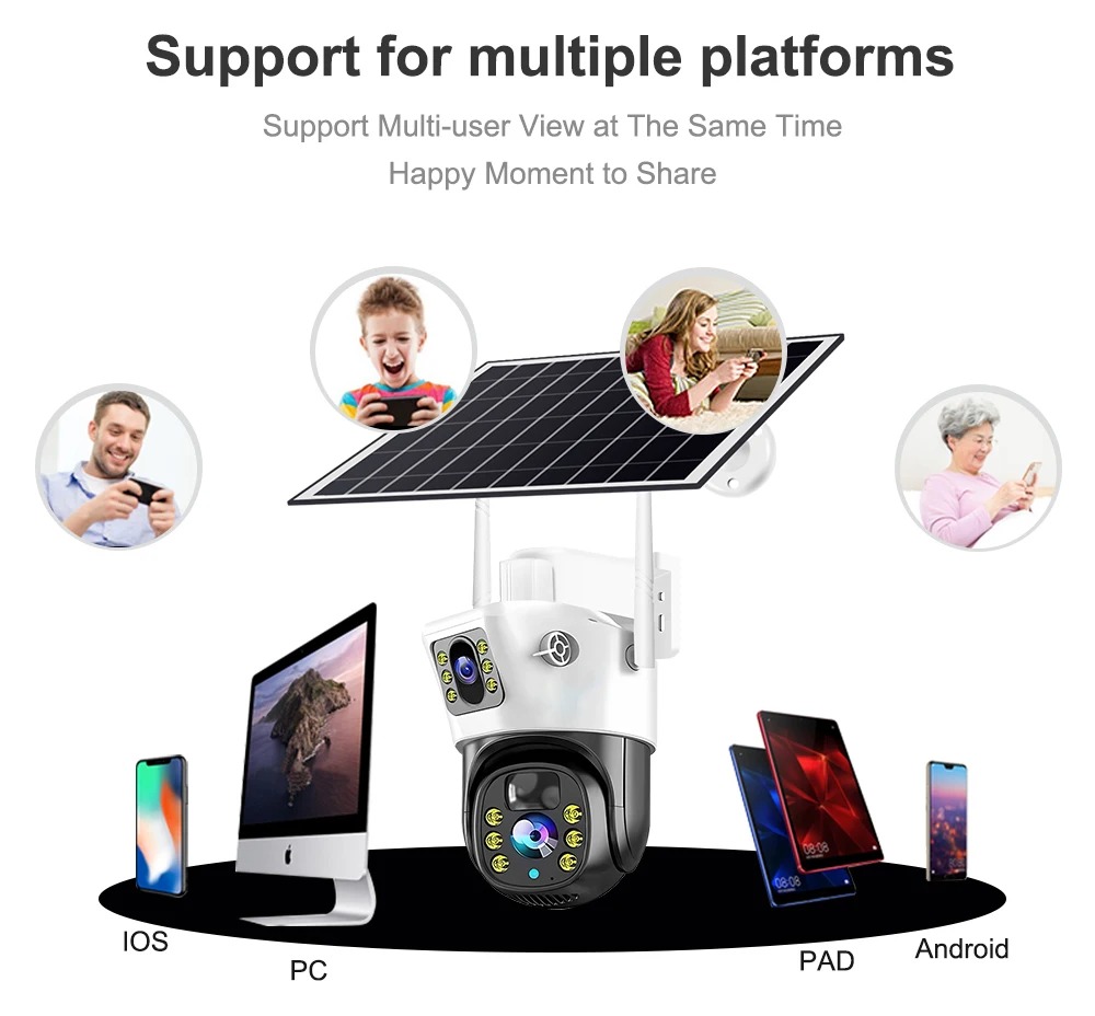 Câmera Solar 4G / WiFi com Len - Ip Camera Outdoor 4K avaliação e preço
