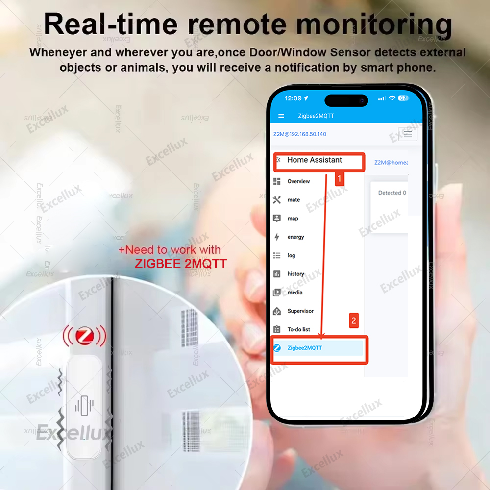 Zigbee sensor de vibração inte - Home Security And Monitoring avaliação e preço
