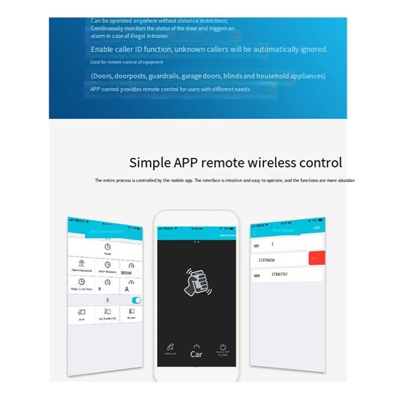 B04C-RTU5024 GSM Abridor de po - Home Security Wireless avaliação e preço