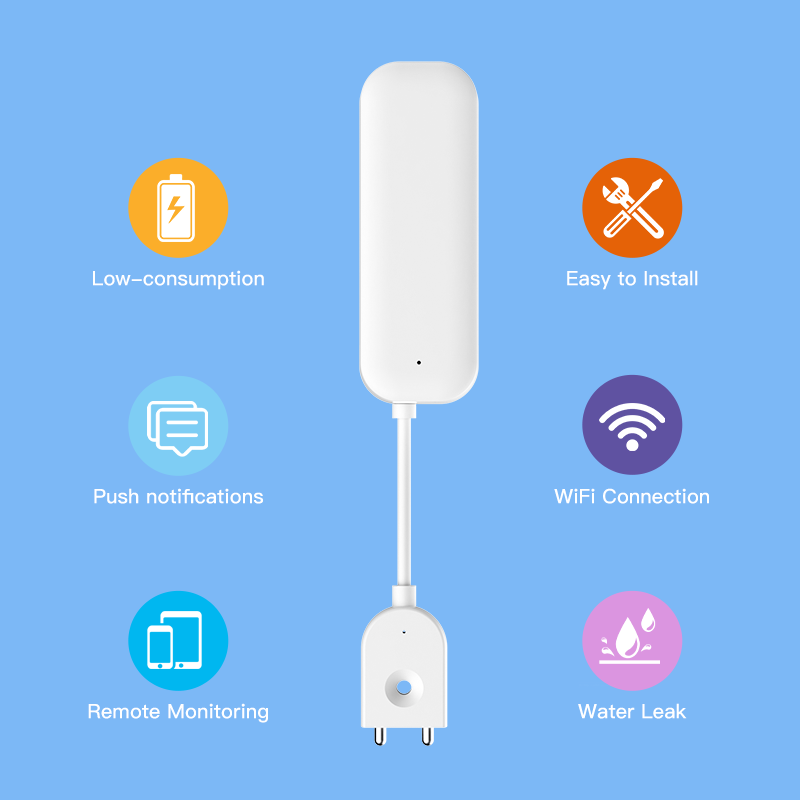 Tuya wifi zigbee sensor de águ - Home Security Business avaliação e preço