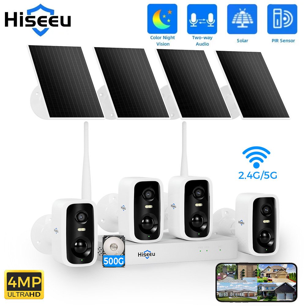 Hiseeu 10ch nvr 4mp wifi câmer - Home Security And Monitoring avaliação e preço