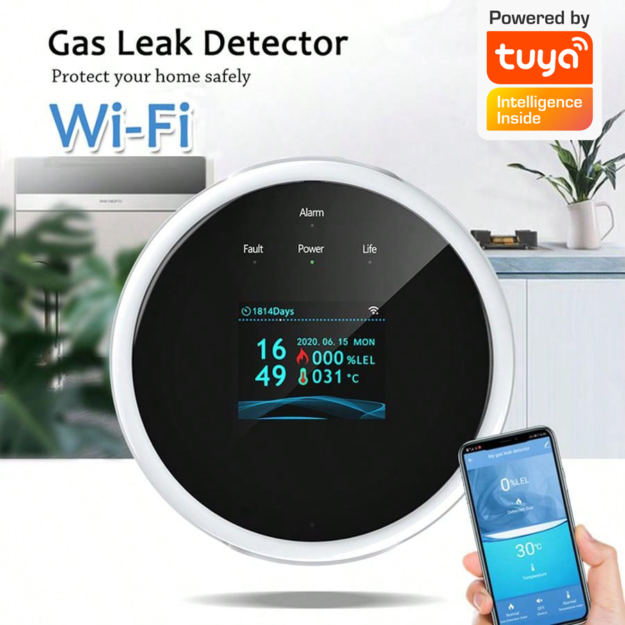 Sensor de Alarme de Gás WiFi 2 - Home Security And Monitoring avaliação e preço
