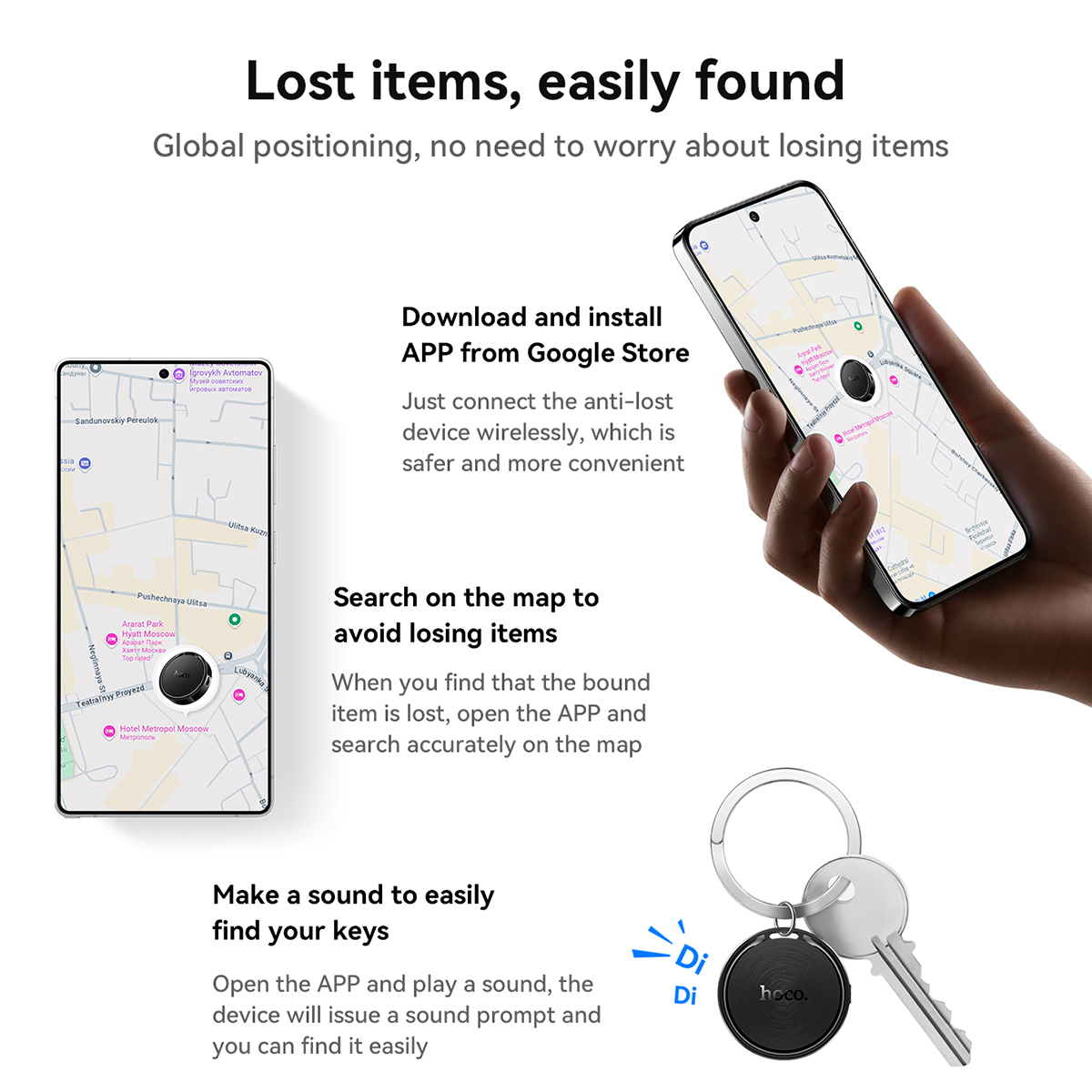 HOCO E96A Bluetooth GPS Tracke - Home Security In My Area avaliação e preço