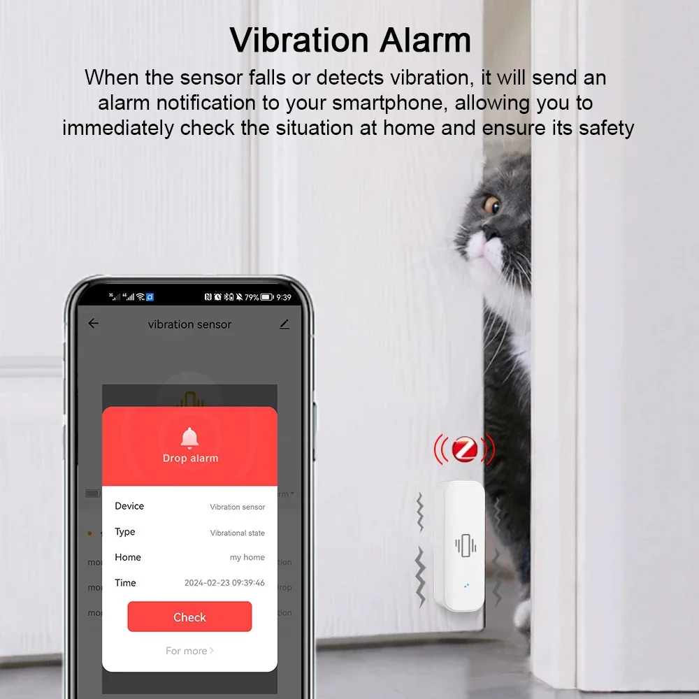 Tuya-Sensor de Vibração Inteli - Home Security And Monitoring avaliação e preço