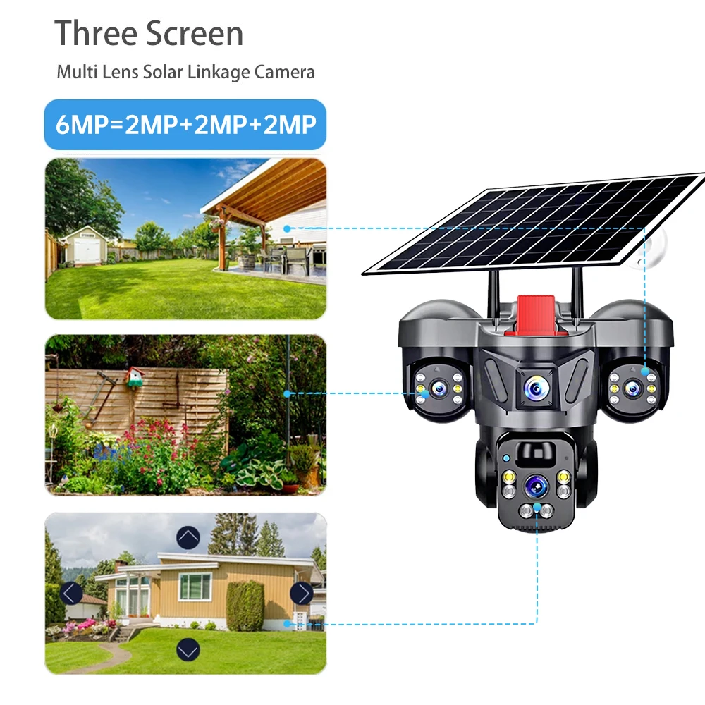 Kerui ao ar livre ptz 6mp 4g s - Home Security Indoor Cameras avaliação e preço