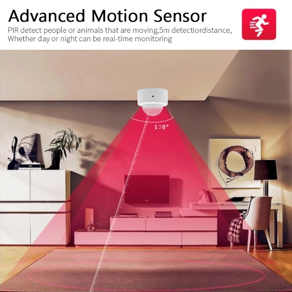 Zigbee-Mini PIR Motion Sensor, - Home Security Business avaliação e preço